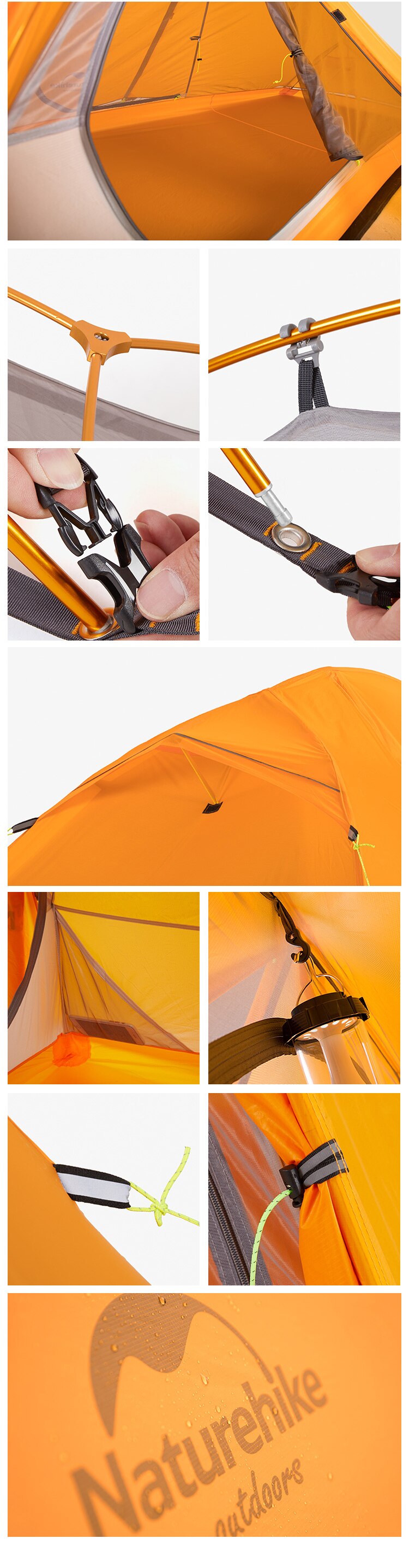 Cheap Goat Tents  Outdoor 2 People 20D Silicon Ultralight Riding Tents Double Layer Hiking Climbing Camping Tents Backpacking Cycling T Tents 